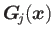 $\boldsymbol{G}_{\!j}(\boldsymbol{x})$