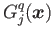 $G_j^{q}(\boldsymbol{x})$