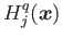 $H_j^{q}(\boldsymbol{x})$
