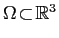 $\Omega \!\subset\!\mathbb{R}^3$