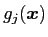 $g_j(\boldsymbol{x})$